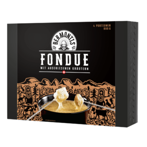 Das Bermontis Fondue - Neuinterpretation von Fondue - qualitativer Schweizerkäse mit genialem Kräuterlikör und Weisswein