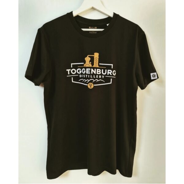 T-Shirt - stylish und bequem für den Alltag - in schwarz, mit dem ansprechenden Logo von Toggenburg Distillery GmbH